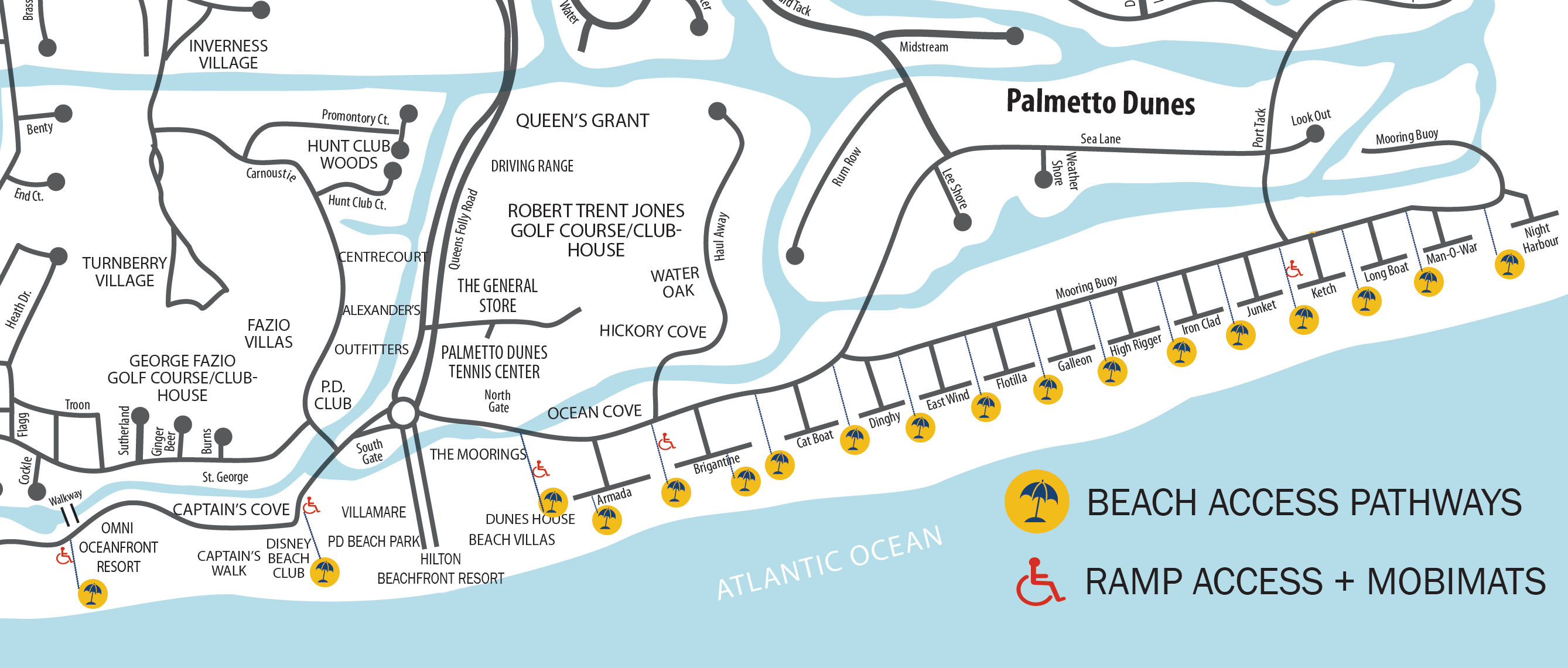 BEACH ACCESS MAP 2025